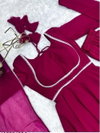 Rudra Creation Plain Georgette Anarkali Readymade Suits Orders in India
